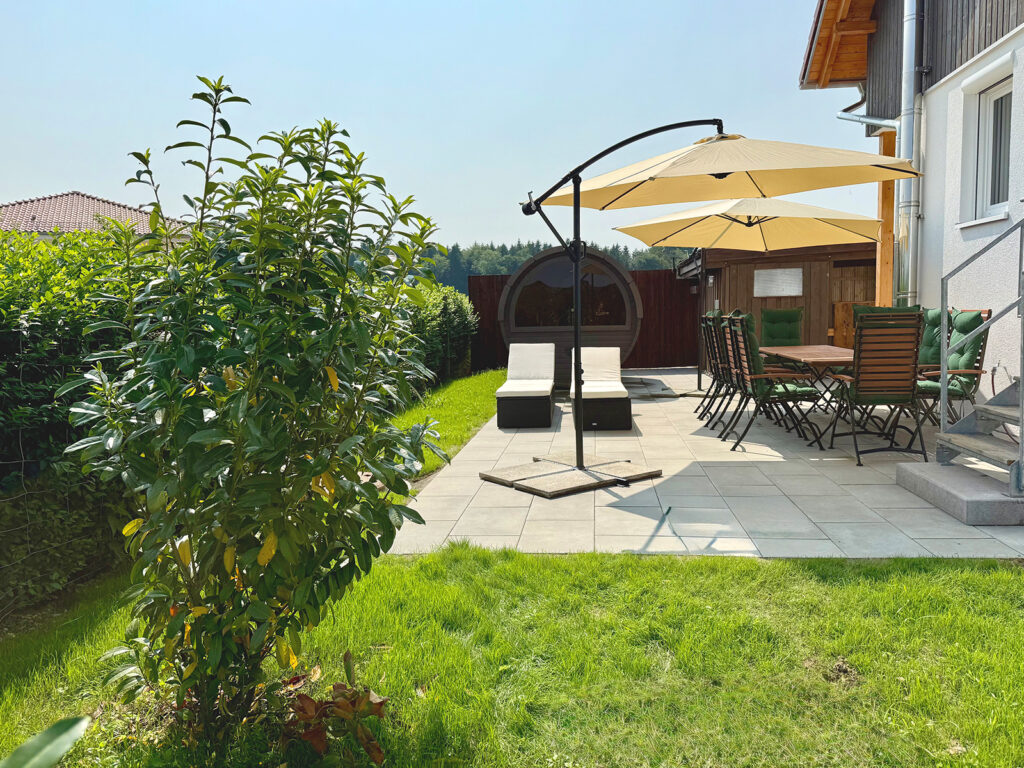 sonnenschutz auf der terrasse