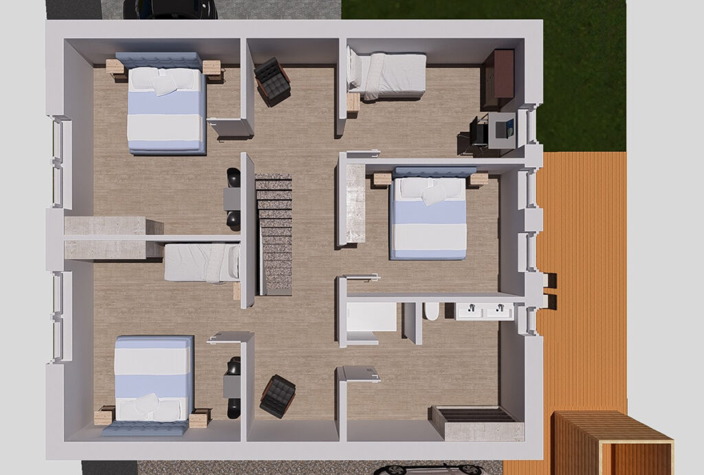 grundriss OG ferienhaus bodenseehinterland